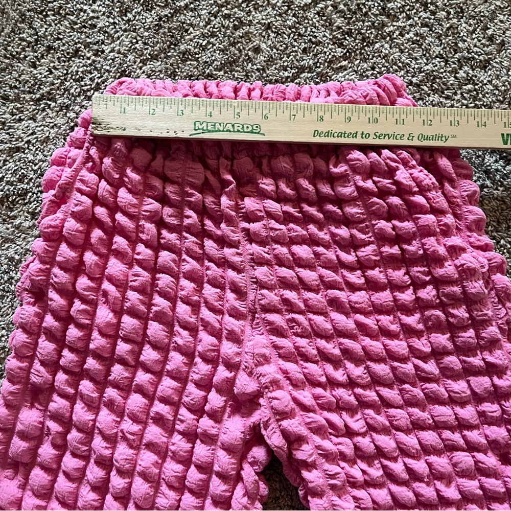 Bailey Rose Vibrant Pink Bubble Texture Puffy Pants - Picture 10 of 12